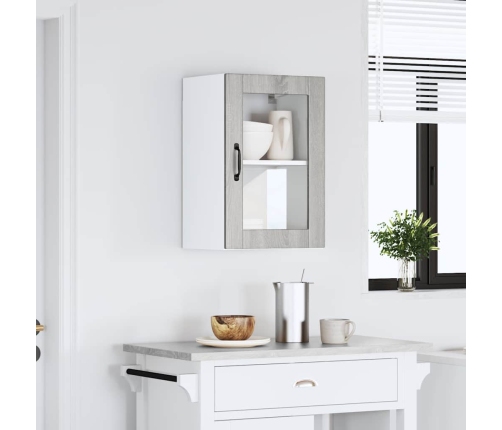 vidaXL virtuves sienas skapis ar stikla durvīm 