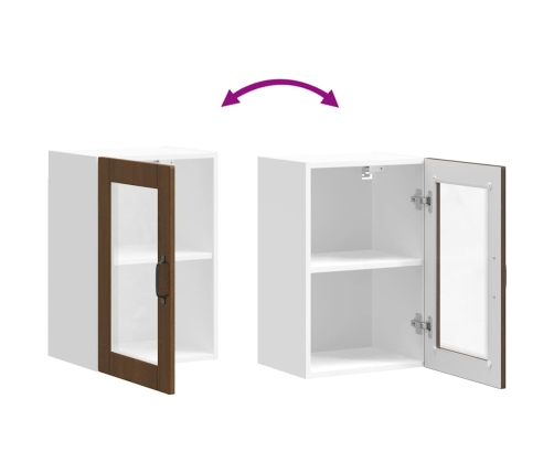 Virtuves Sienas Skapis Ar Stikla Durvīm 