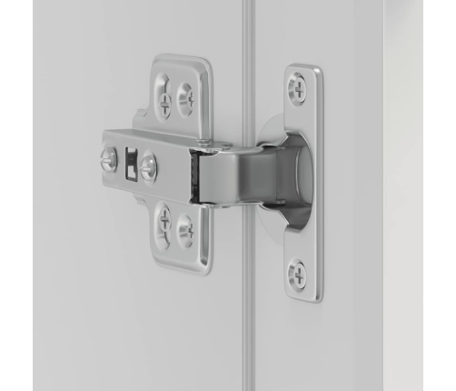 Virtuves Sienas Skapis Ar Stikla Durvīm Porto Spīdīgs Balts Vidaxl