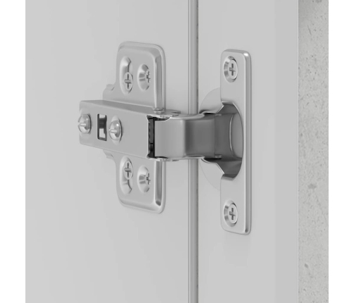 vidaXL virtuves sienas skapis ar stikla durvīm Porto betona pelēks