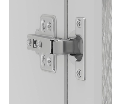 vidaXL virtuves sienas skapis ar stikla durvīm Porto pelēka ozola