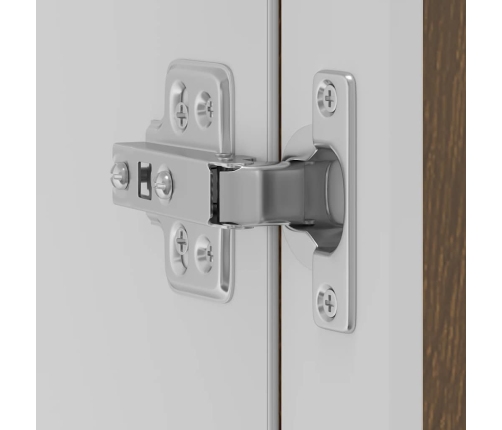 Virtuves Sienas Skapis Ar Stikla Durvīm Porto Brūna Ozolkoka Vidaxl