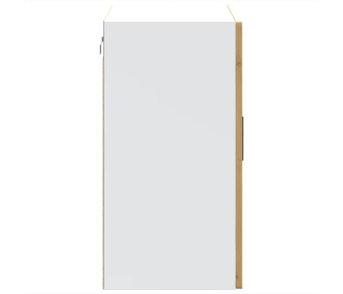 Virtuves Sienas Skapis Ar Stikla Durvīm Porto Koka Krāsā Vidaxl