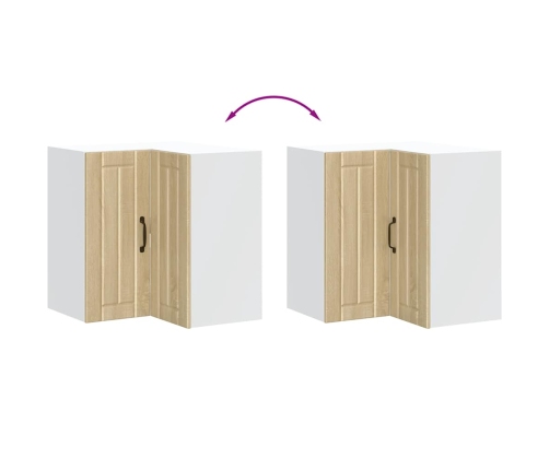 Virtuves Sienas Stūra Skapis, Porto, Ozola, Inženierijas Koks Vidaxl