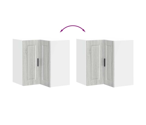 Virtuves Sienas Stūra Skapis, Porto, Pelēka Ozola Vidaxl