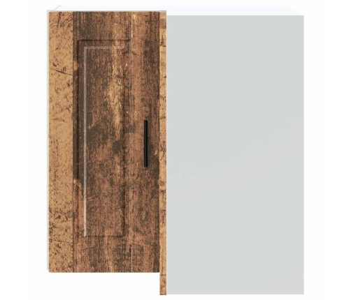 Virtuves Sienas Stūra Skapis, Porto Veca Koka Inženierijas Koks Vidaxl