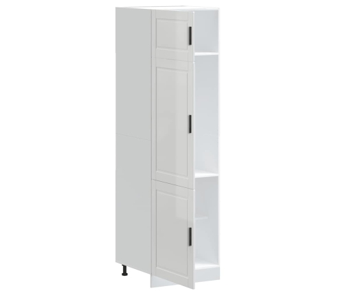 Virtuves Skapis, Porto, Spīdīgi Balts, Inženierijas Koks Vidaxl