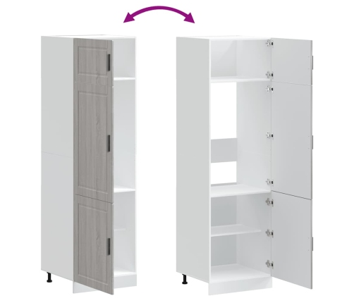 Virtuves Skapis, Porto, Pelēka Ozola, Inženierijas Koks Vidaxl