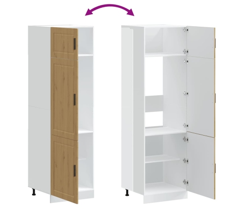 Virtuves Skapis, Porto, Koka Krāsa, Inženierijas Koks Vidaxl