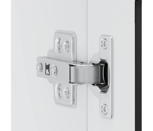 vidaXL virtuves sienas skapis ar stikla durvīm Porto melns