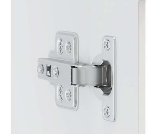 vidaXL virtuves sienas skapis ar stikla durvīm Porto spīdīgs balts