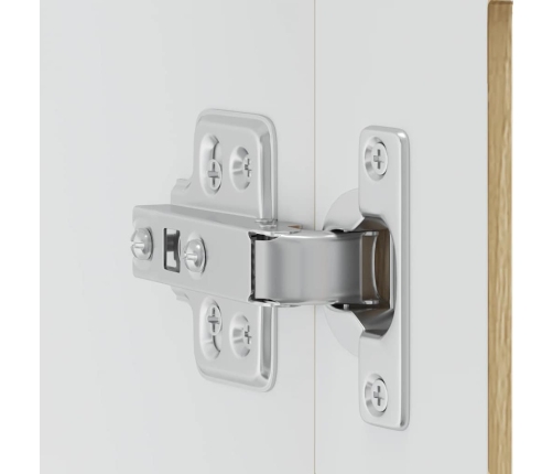 vidaXL virtuves sienas skapis ar stikla durvīm Porto ozolkoka krāsa