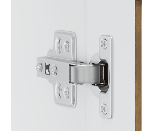 vidaXL virtuves sienas skapis ar stikla durvīm Porto ozolkoka krāsa