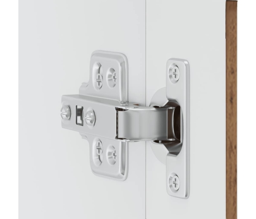 vidaXL virtuves sienas skapis ar stikla durvīm Porto veci dēļi