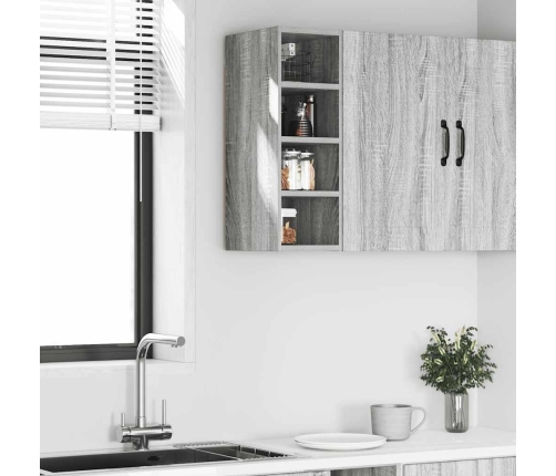 vidaXL virtuves skapītis pelēka koka 20x29,5x60 cm inženierijas koks