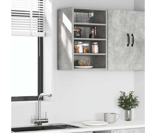 Virtuves Skapītis Betona Pelēks 40X29,5X60 Cm Inženierijas Koks Vidaxl