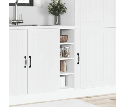 vidaXL virtuves skapītis, balts, 20x44,5x81,5 cm, skaidu plāksne