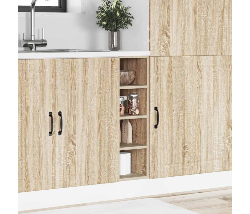 vidaXL virtuves skapītis, ozolkoka, 20x44,5x81,5 cm, skaidu plāksne