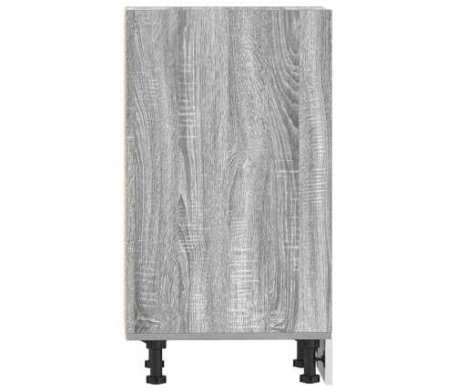 vidaXL virtuves skapītis, pelēka koka, 20x44,5x81,5 cm, skaidu plāksne