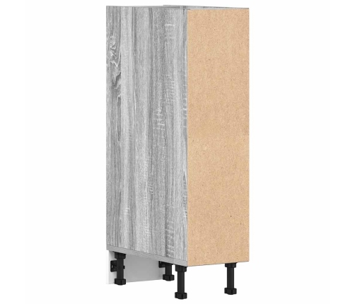 vidaXL virtuves skapītis, pelēka koka, 20x44,5x81,5 cm, skaidu plāksne