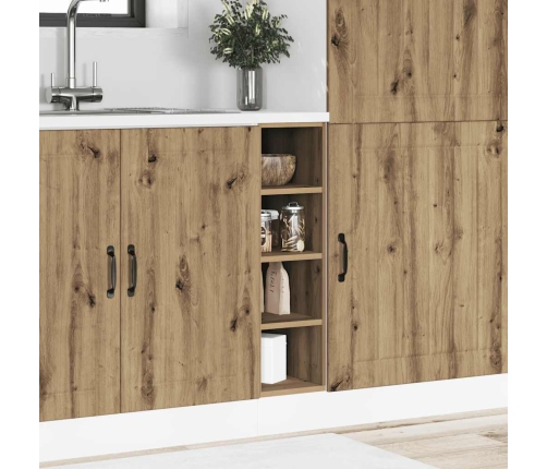 vidaXL virtuves skapītis, koka krāsa, 20x44,5x81,5 cm, skaidu plāksne