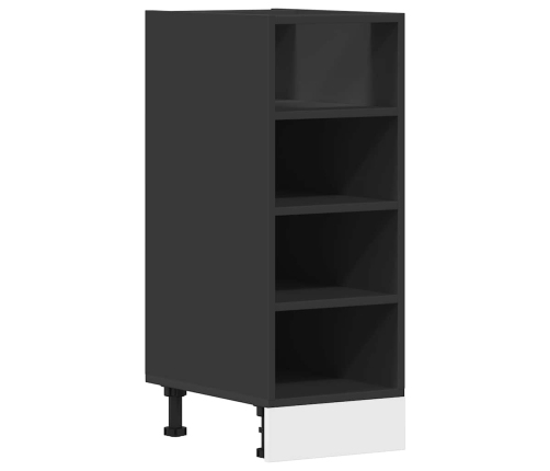 vidaXL virtuves skapītis, melns, 30x44,5x81,5 cm, skaidu plāksne