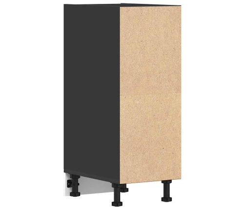 vidaXL virtuves skapītis, melns, 30x44,5x81,5 cm, skaidu plāksne