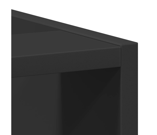 vidaXL virtuves skapītis, melns, 30x44,5x81,5 cm, skaidu plāksne