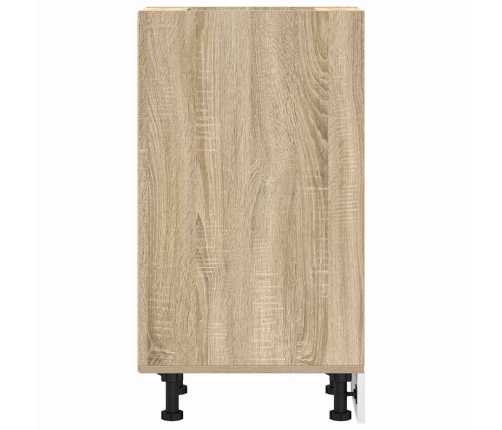 vidaXL virtuves skapītis, ozolkoka, 30x44,5x81,5 cm, skaidu plāksne