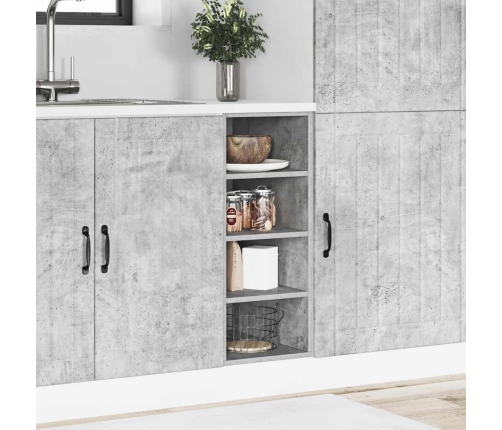 vidaXL virtuves skapītis betona pelēks 30x44,5x81,5 cm skaidu plāksne