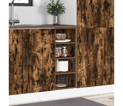 vidaXL virtuves skapītis, ozolkoka, 30x44,5x81,5 cm, skaidu plāksne