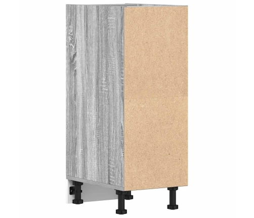 Virtuves Skapītis, Pelēka Koka, 30X44,5X81,5 Cm, Skaidu Plāksne Vidaxl