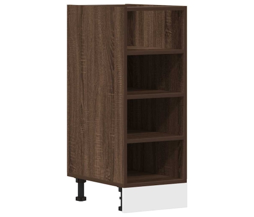 vidaXL virtuves skapītis, brūna ozola, 30x44,5x81,5 cm, skaidu plāksne