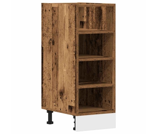 vidaXL virtuves skapītis, veca koka, 30x44,5x81,5 cm, skaidu plāksne