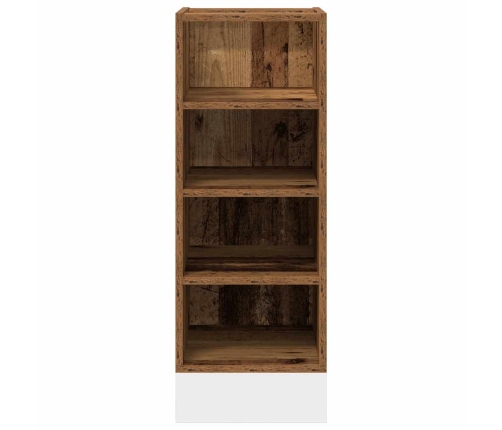 vidaXL virtuves skapītis, veca koka, 30x44,5x81,5 cm, skaidu plāksne