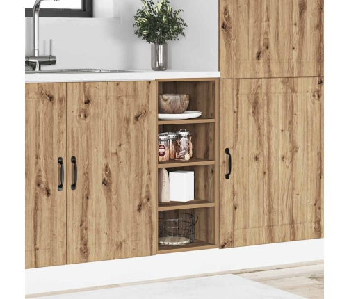 Virtuves Skapītis, Koka Krāsa, 30X44,5X81,5 Cm, Skaidu Plāksne Vidaxl