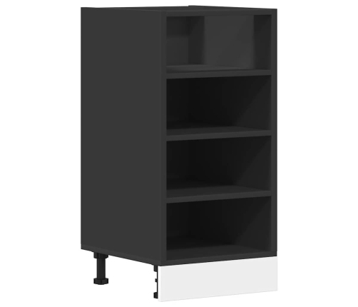 Virtuves Skapītis, Melns, 40X44,5X81,5 Cm, Skaidu Plāksne Vidaxl