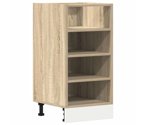 vidaXL virtuves skapītis, ozolkoka, 40x44,5x81,5 cm, skaidu plāksne