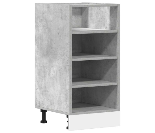 vidaXL virtuves skapītis betona pelēks 40x44,5x81,5 cm skaidu plāksne