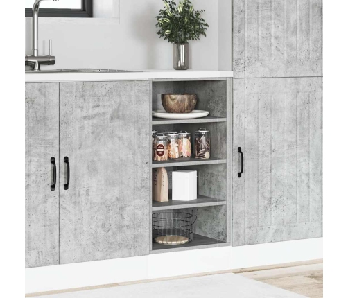 vidaXL virtuves skapītis betona pelēks 40x44,5x81,5 cm skaidu plāksne