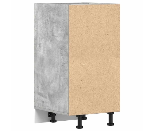 vidaXL virtuves skapītis betona pelēks 40x44,5x81,5 cm skaidu plāksne