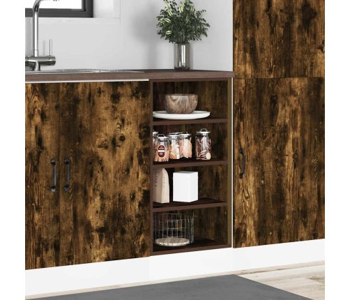 vidaXL virtuves skapītis, ozolkoka, 40x44,5x81,5 cm, skaidu plāksne