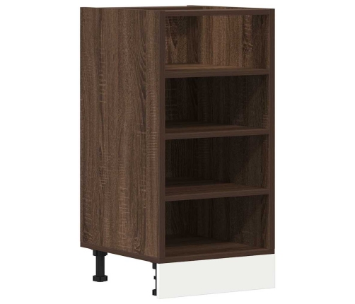 Virtuves Skapītis, Brūna Ozola, 40X44,5X81,5 Cm, Skaidu Plāksne Vidaxl