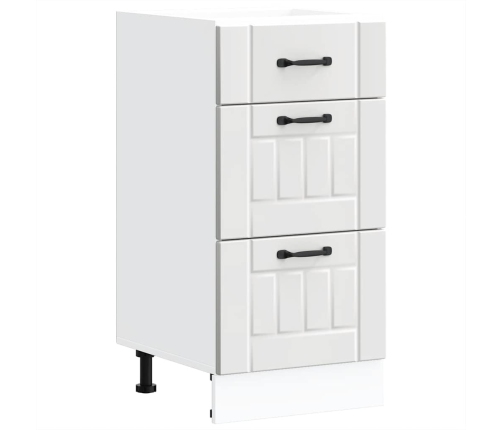 Virtuves Apakšējai Skapītis, Lucca, Balts, Inženierijas Koks Vidaxl