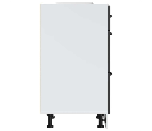 Virtuves Apakšējai Skapītis, Lucca, Melns, Inženierijas Koks Vidaxl