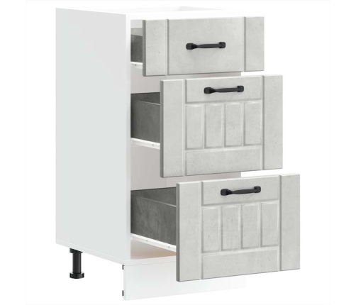 Virtuves Apakšējai Skapītis, Lucca, Betona Pelēks Vidaxl