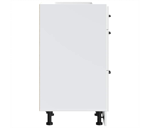 Virtuves Apakšējai Skapītis, Kalmar, Balts, Inženierijas Koks Vidaxl