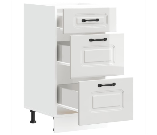 Virtuves Apakšējai Skapītis, Kalmar, Spīdīgi Balta Vidaxl