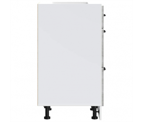 Virtuves Apakšējai Skapītis, Kalmar, Pelēka Koka Vidaxl