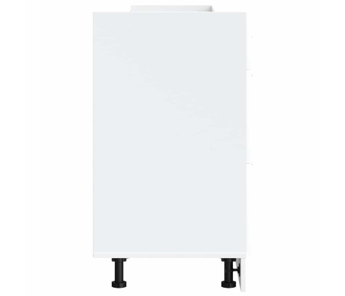 Virtuves Apakšējai Skapītis, Balts, Inženierijas Koks Vidaxl
